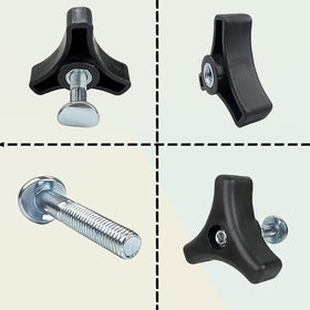XSJMYYY-US lawn mower handle bolts showing durable, rust-resistant construction.