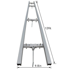 XSLOER aluminum rail profile assembly highlights durable lightweight framing for easy transport