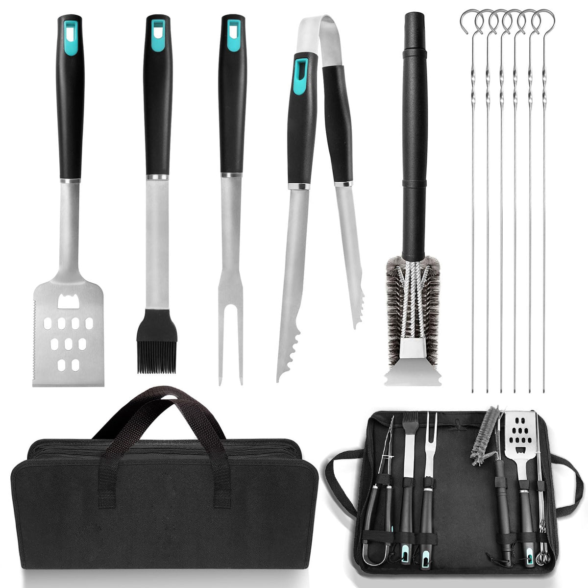 XSSIVE grill spatula for flipping steaks with bottle opener