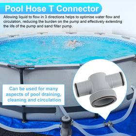 XT P61408 T-Joint assembly view demonstrates easy installation with common pool brands