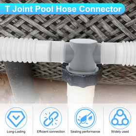 XT P61408 T-Joint close-up seal area shows leak-proof design for pools