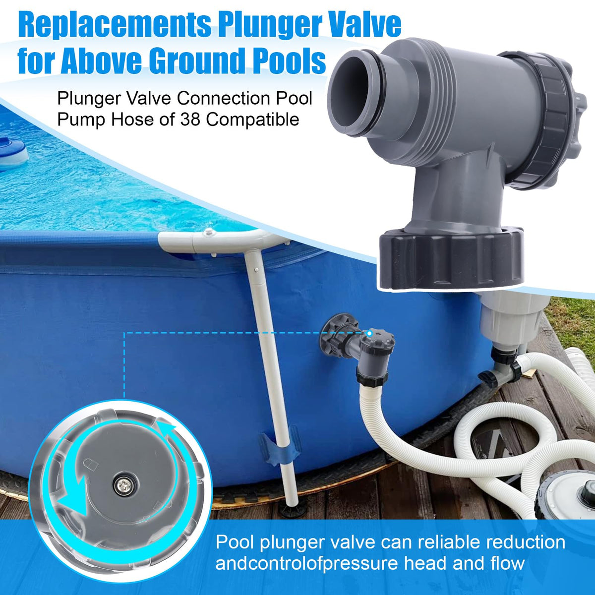 XT plunger valve enabling quick maintenance backwash with minimal downtime