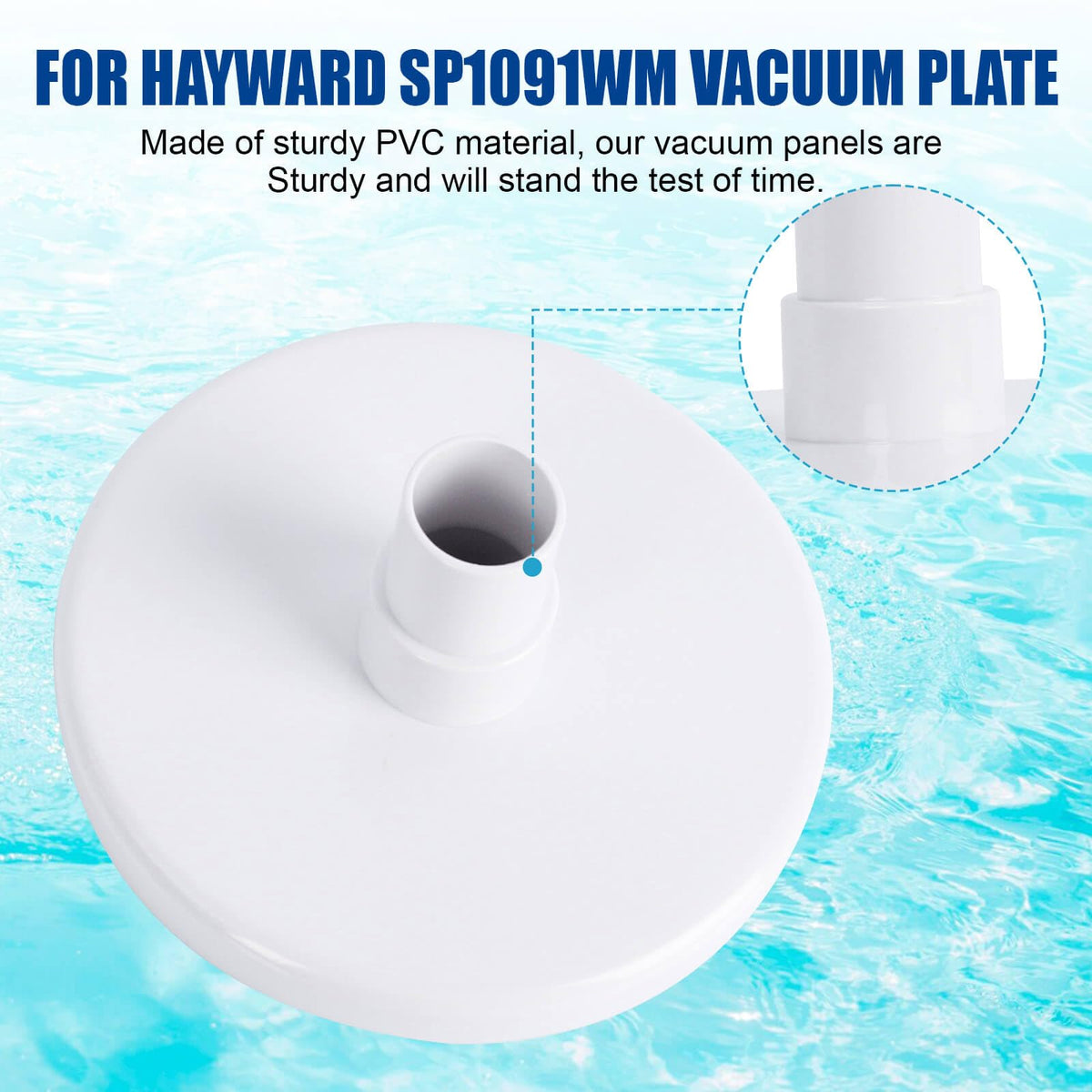 XT Pool Skimmer Vacuum Plate illustrating Hayward SP1091WM compatibility and seamless integration