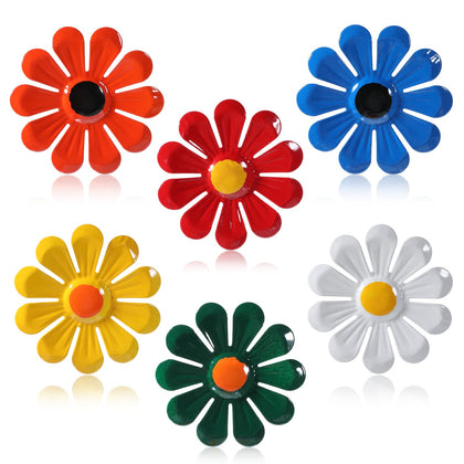 Xthrotsenk metal flowers red decor brighten fences and outdoor walls