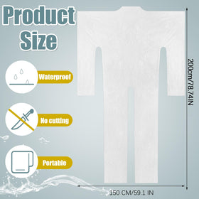 Xtinmee large sauna wrap 150x200 cm covers most bodies.