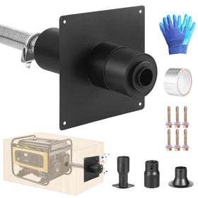 XTJHP generator exhaust extension muffler for quieter outdoor operation