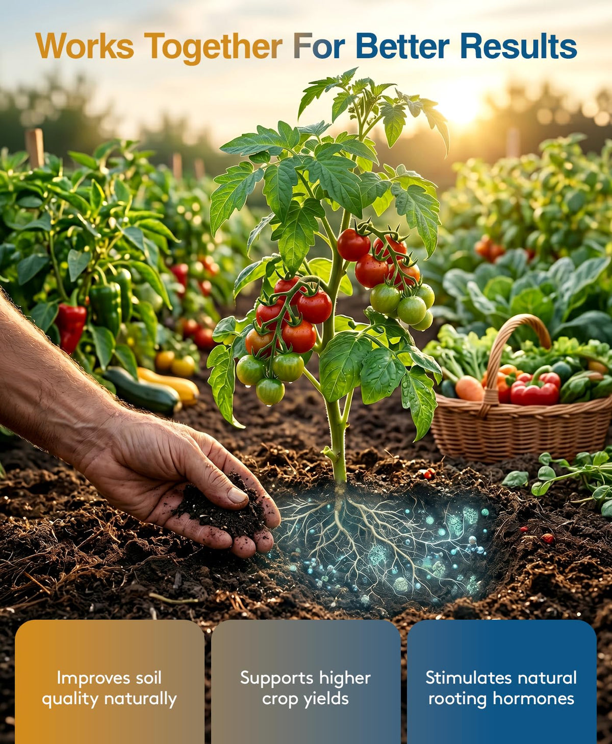 Xtreme Gardening Mykos soil health visualization for vibrant plant roots.