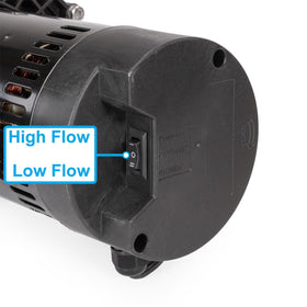 XtremepowerUS 1.0HP pool pump controls closeup with clear installation labels.