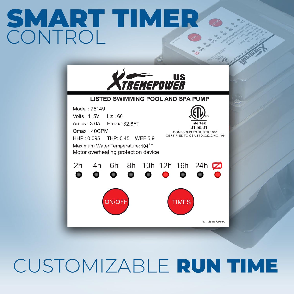 XtremepowerUS 4-way valve offers Backwash, Filter, Rinse, and Winter modes.