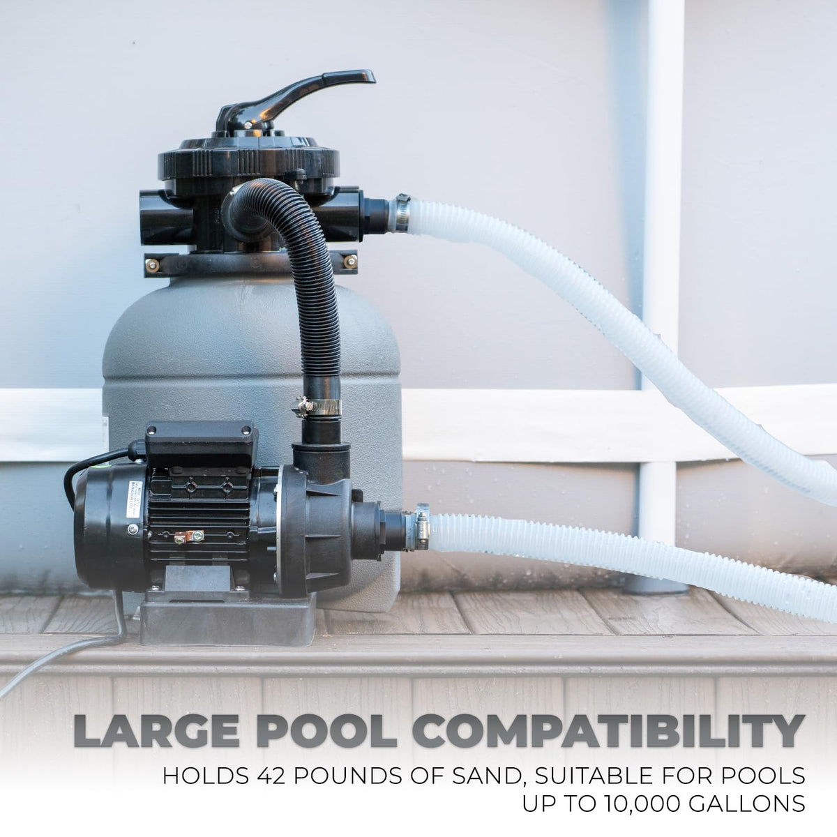 XtremepowerUS 2400 GPH pump powering fast water circulation