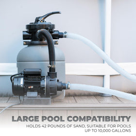 XtremepowerUS 2400 GPH pump powering fast water circulation