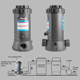 XtremepowerUS 9-pound tank capacity for extended dosing intervals