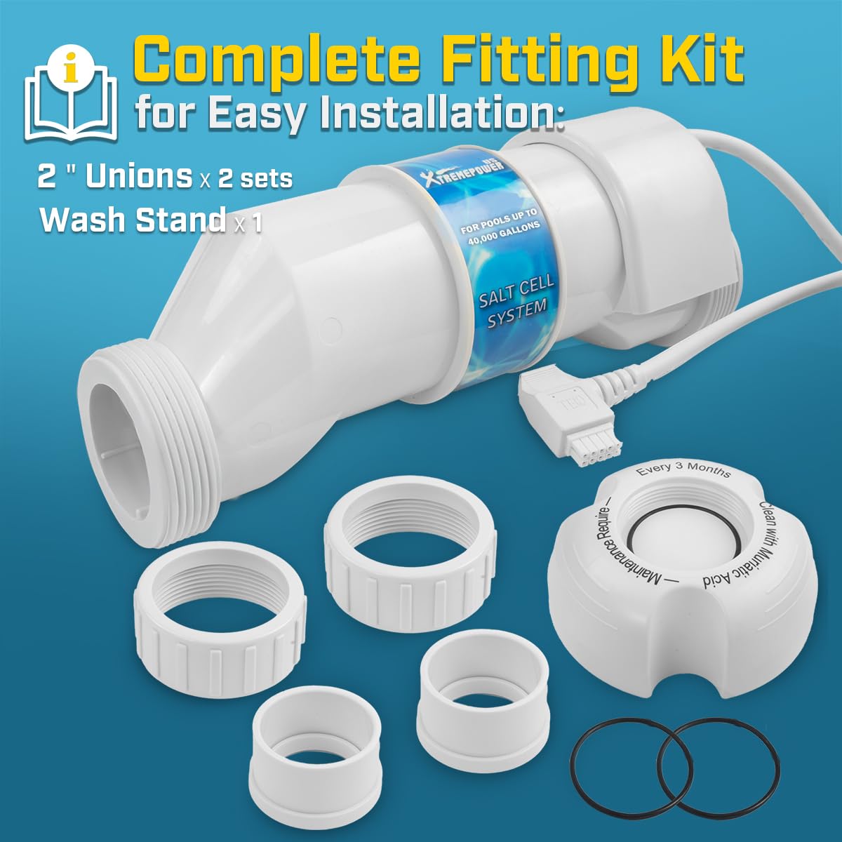 XtremepowerUS salt cell compatible with Hayward W3AQR3 and similar models.