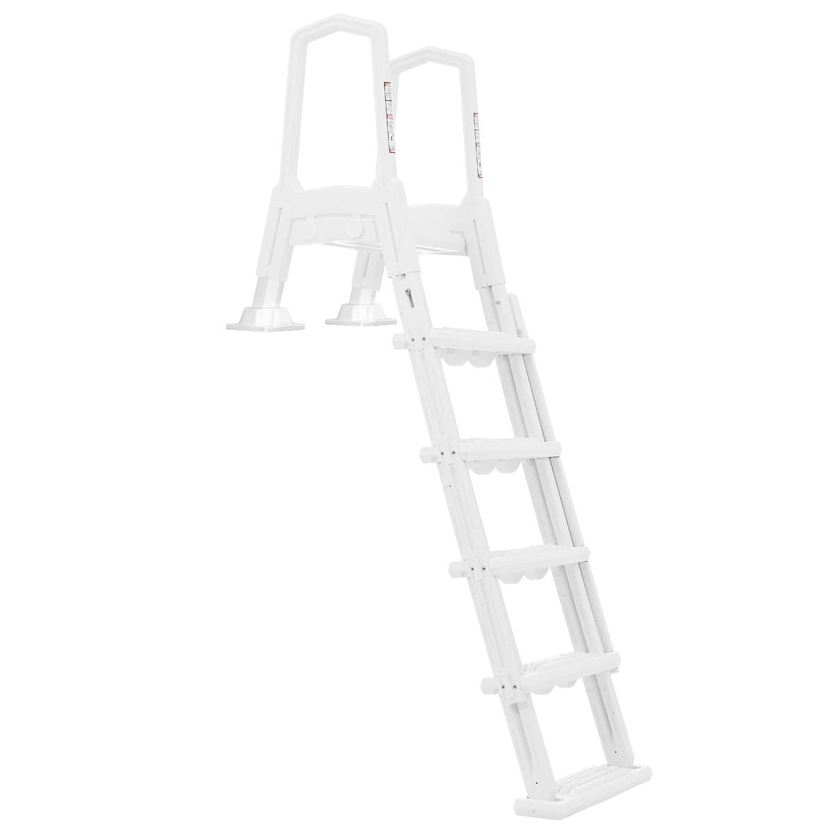 XtremepowerUS Deluxe Incline Pool Ladder assembled for easy above-ground entry.
