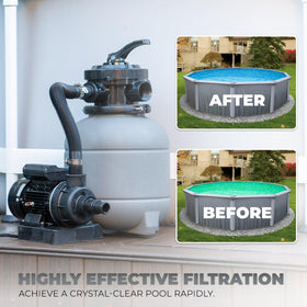 XtremepowerUS filter media included to jumpstart filtration performance