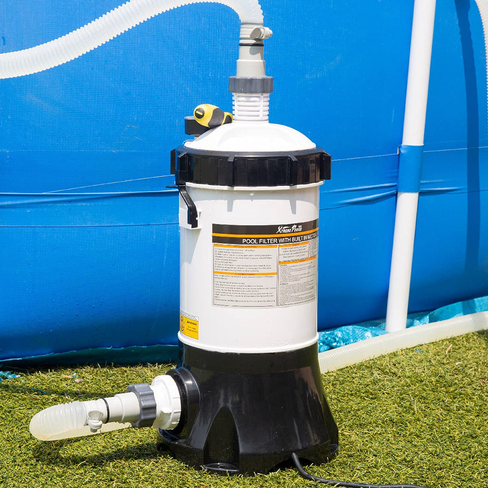 XtremepowerUS pool filter system with built-in pump for crystal-clear water