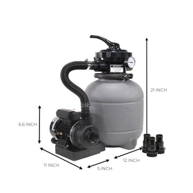 XtremepowerUS pump assembly ready for above-ground pool setup