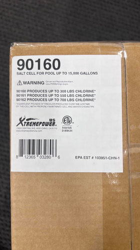 XtremepowerUS salt cell plate packaging shows simple replacement guidance.
