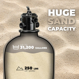XtremepowerUS sand filter demonstrates above-ground compatibility