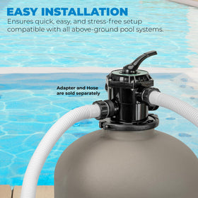 XtremepowerUS sand filter with brass inserts emphasizes durability
