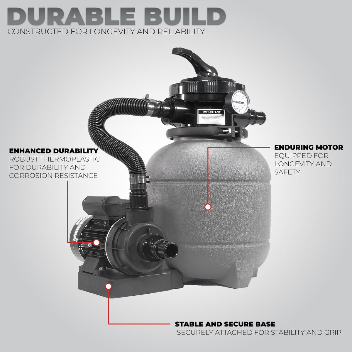 XtremepowerUS UV-resistant tank designed for long-lasting filtration