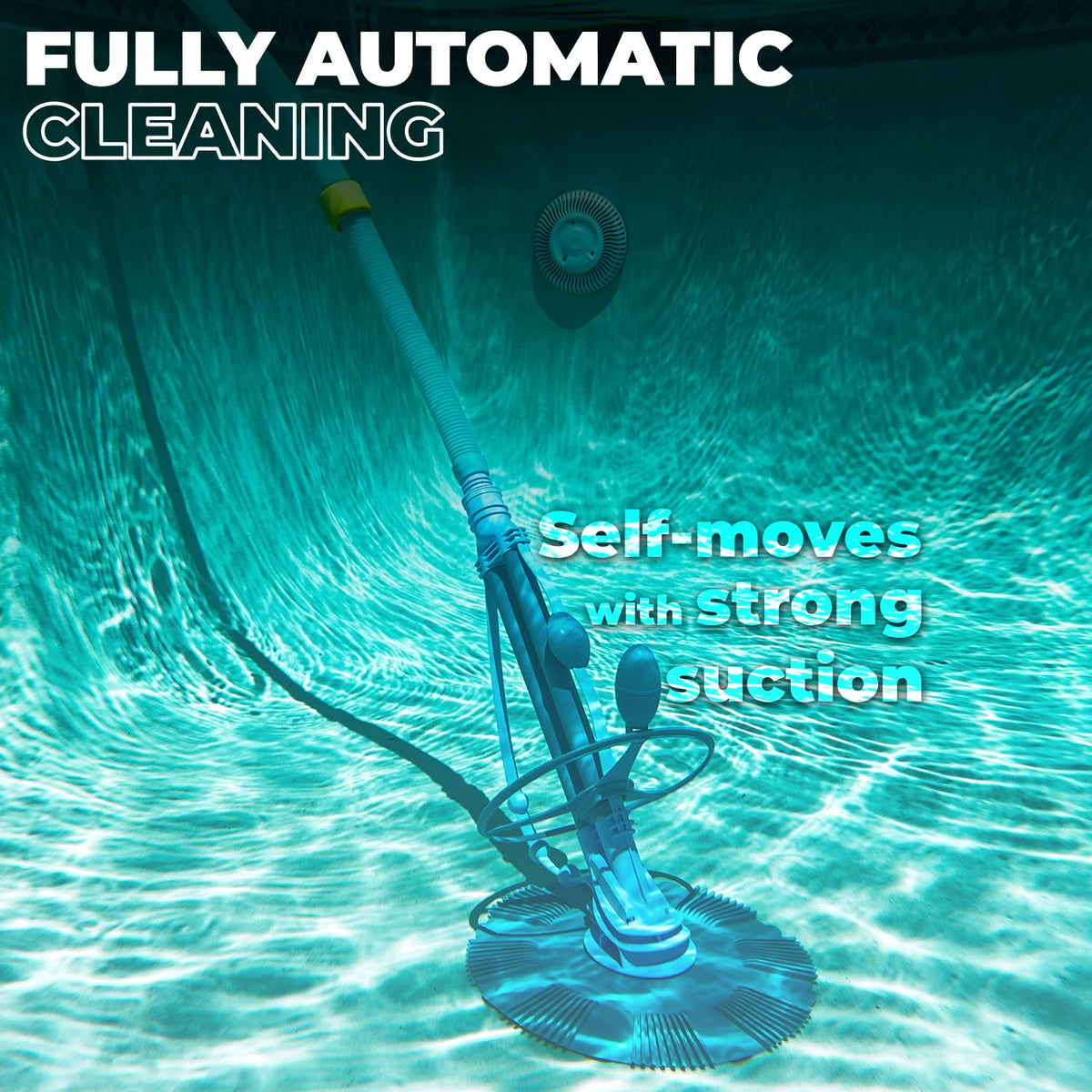 XtremepowerUS versatile cleaner fits many pool sizes and shapes.