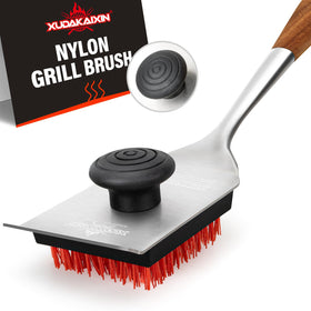 XUDAKAIXIN nylon grill brush with dual grip for superior control