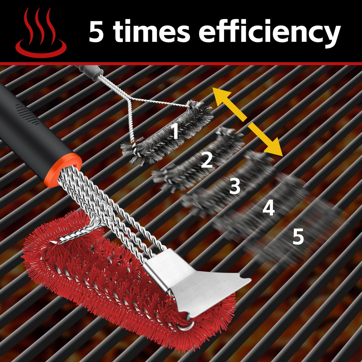 XUDAKAIXIN rust-resistant construction for durable grilling tool