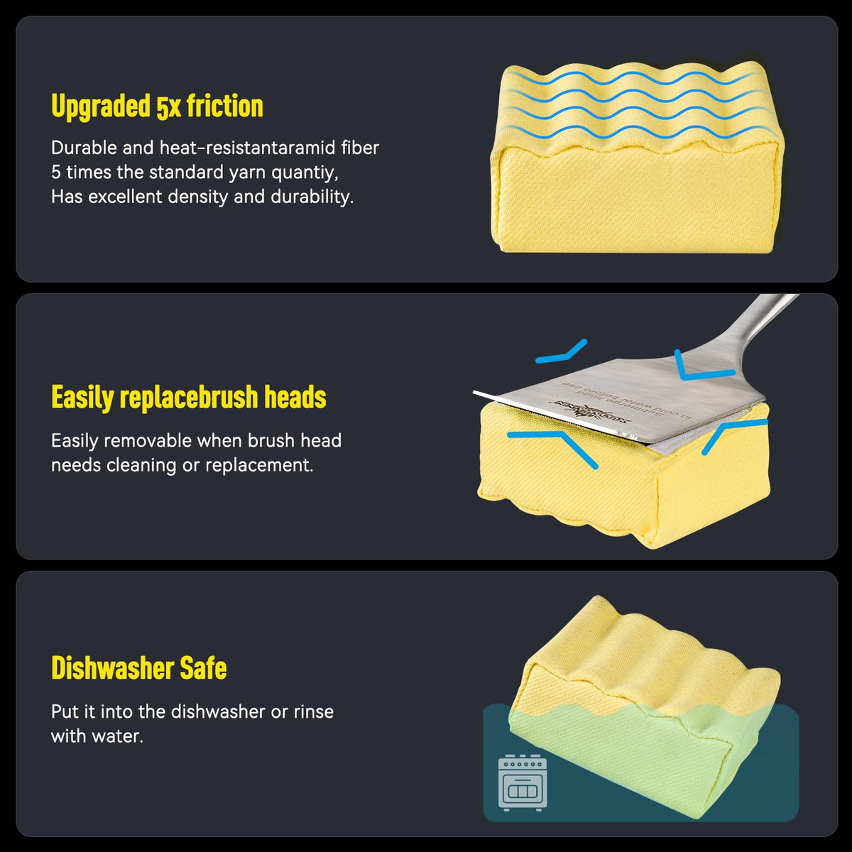 XUDAKAIXIN safe steam cleaning across gas, charcoal, pellet grills.