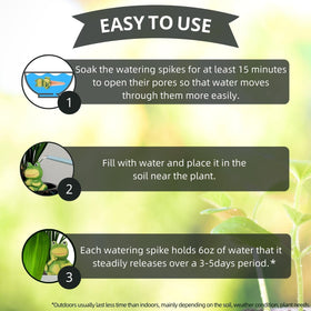 XueshouRT 6oz top-loading reservoir keeps plants hydrated 3–5 days
