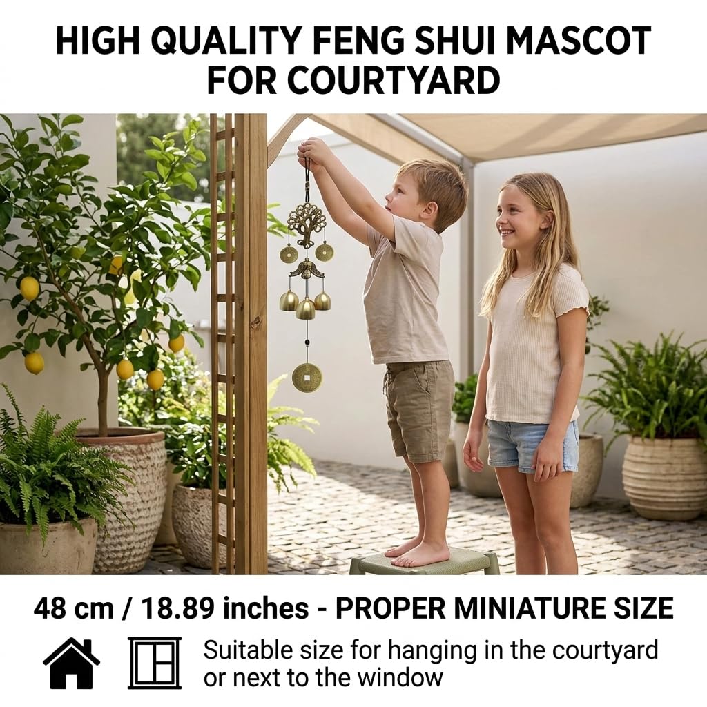 XUJIQI Wind Chimes sound closeup captures crisp, pleasant tones for relaxing spaces.