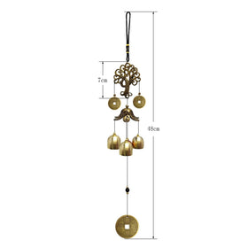 XUJIQI Wind Chimes garden patio setup evokes tranquil outdoor ambiance.