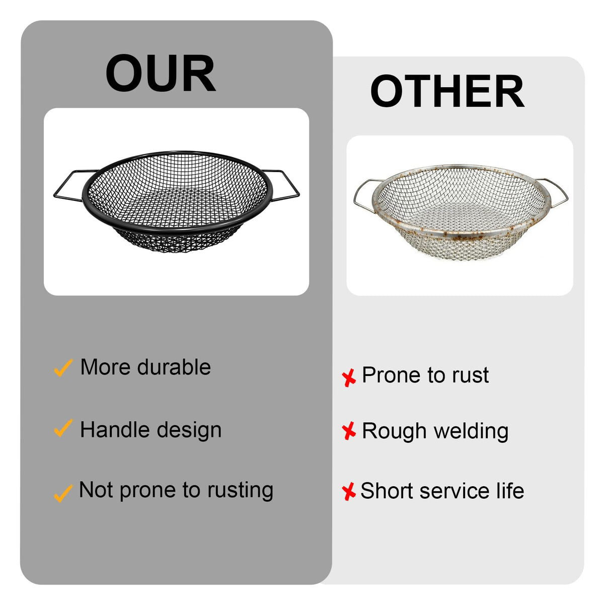 XULIFU 3-piece sifter set ideal for gardening and DIY tasks