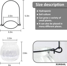 XUNSAIL mini air plant terrarium compatible with climbers and grasses