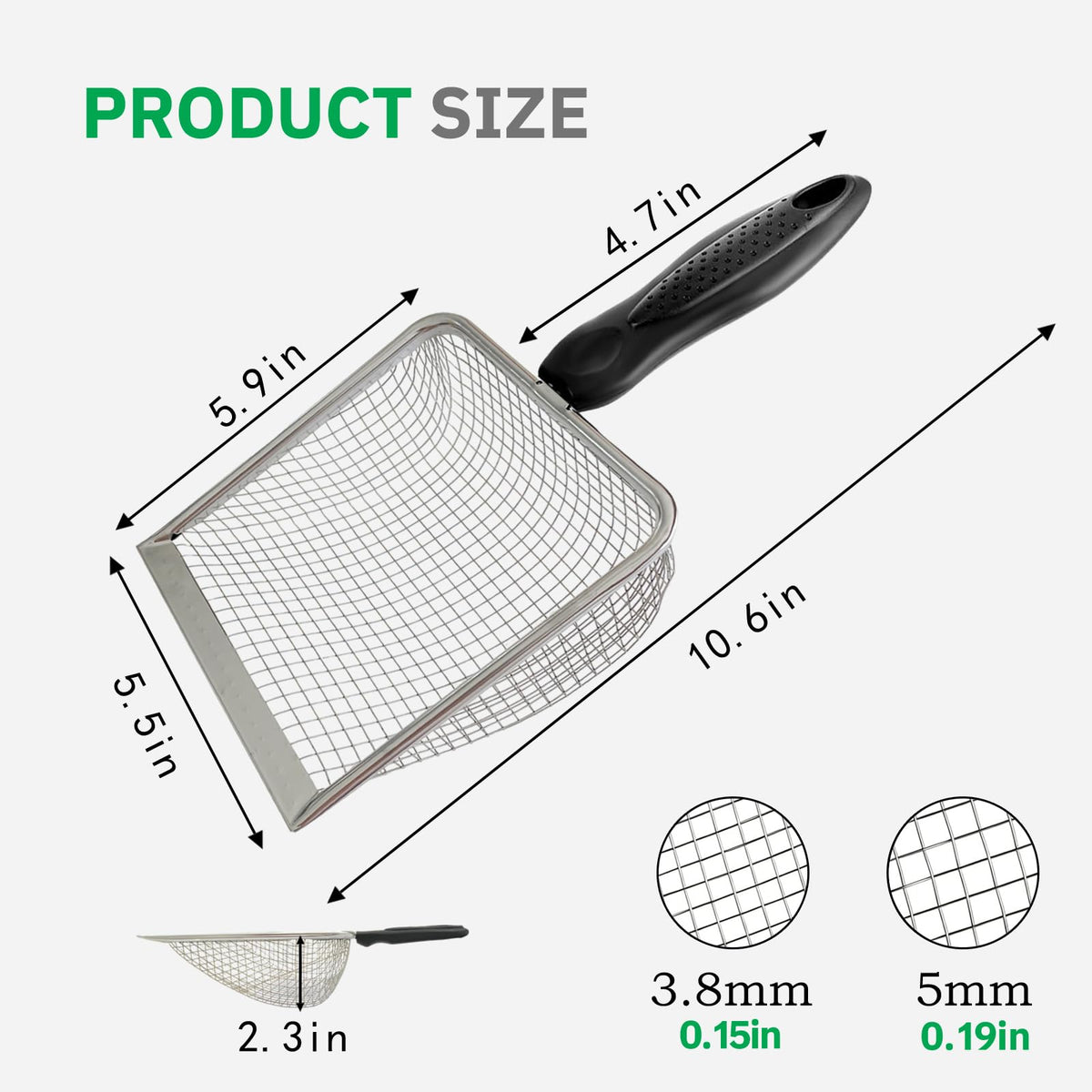 XUNYUQI 5.5-inch head enables quicker coop cleaning with fewer passes.