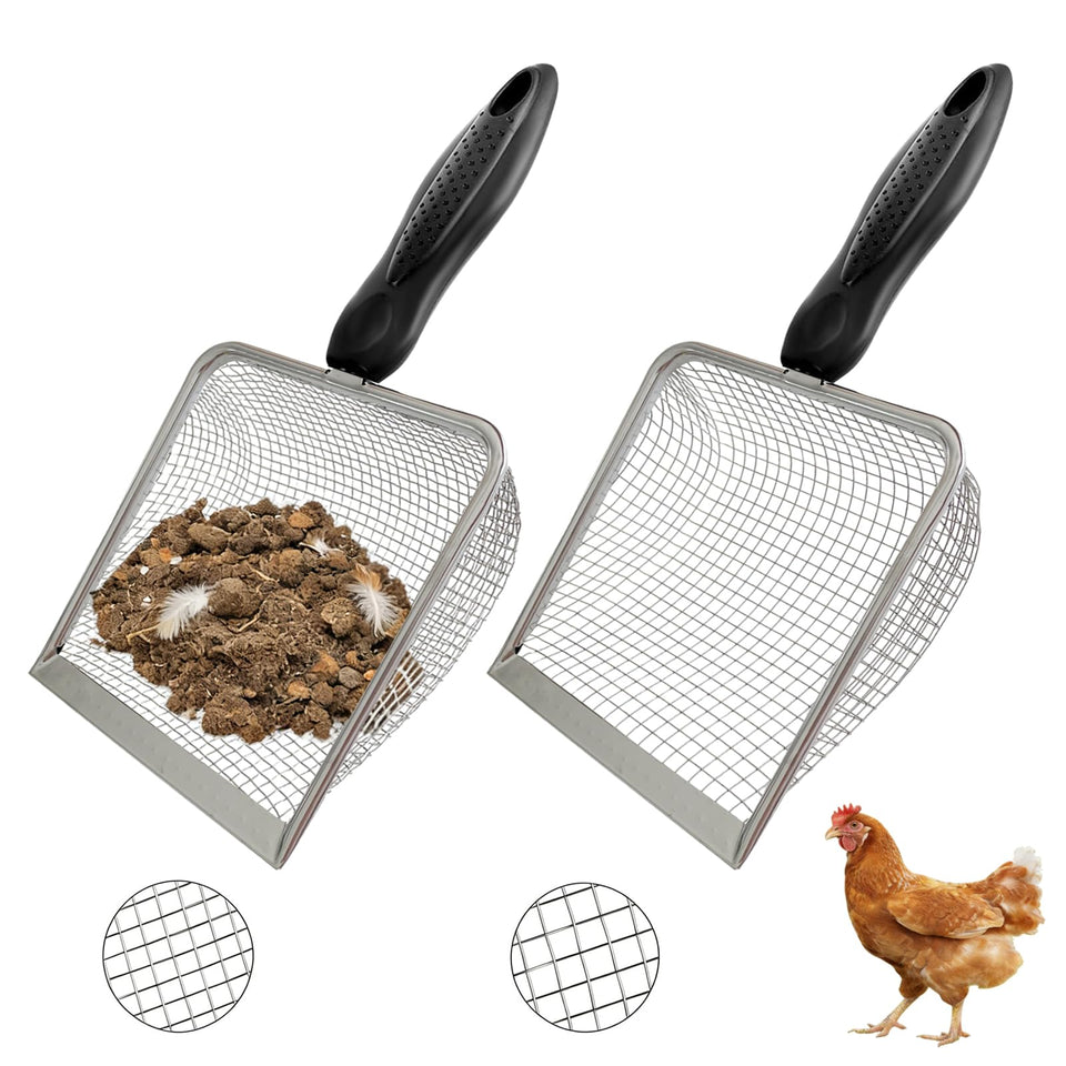 XUNYUQI dual-mesh shovel 3.8mm for precise sand sift and litter cleanup.