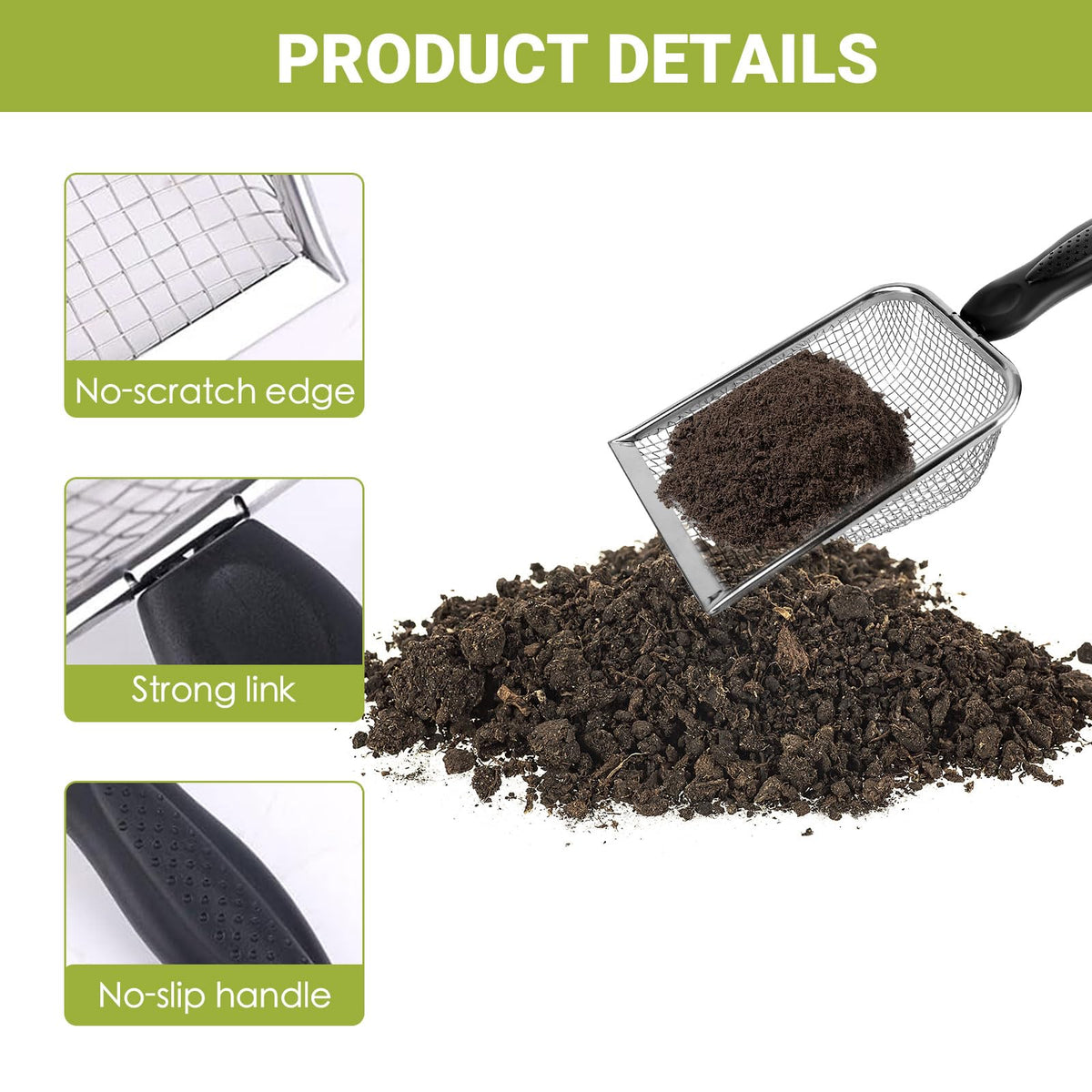 XUNYUQI mesh screens showing 3.8mm and 5mm sizes for versatile filtering