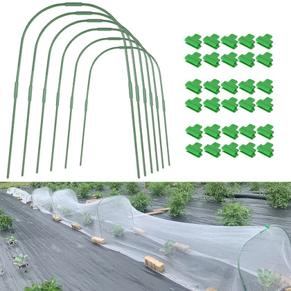 Xuwzenkl Garden Hoops assembly shows quick setup for raised beds.
