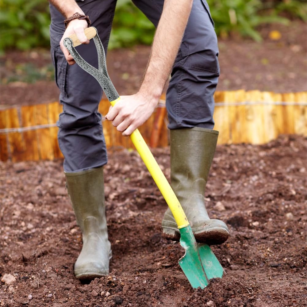 XuYelora silver handle designed for heavy-duty snow and soil work