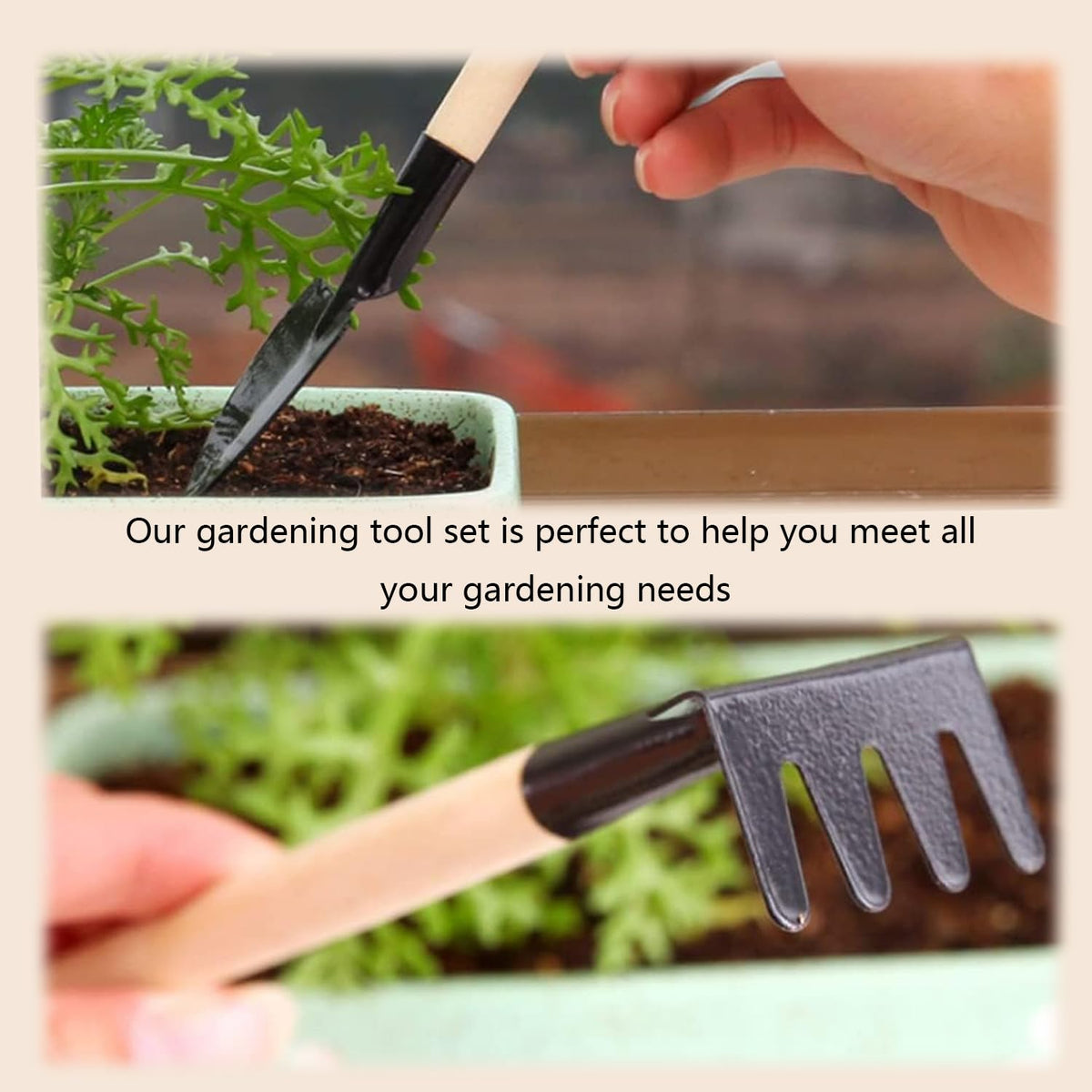 Xvnoesza rust-resistant metal coating protects tools during outdoor tasks