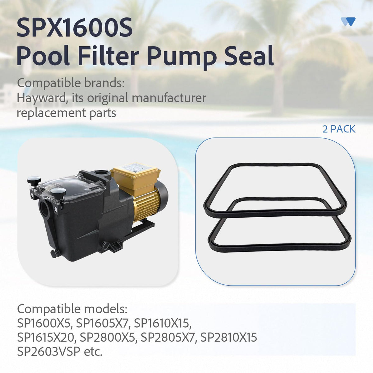 XVRTJ SPX1600S O-177 rubber seal detail improves leak prevention.
