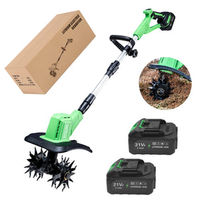 XXCFG cordless tiller bundle for quick soil prep in tight spaces