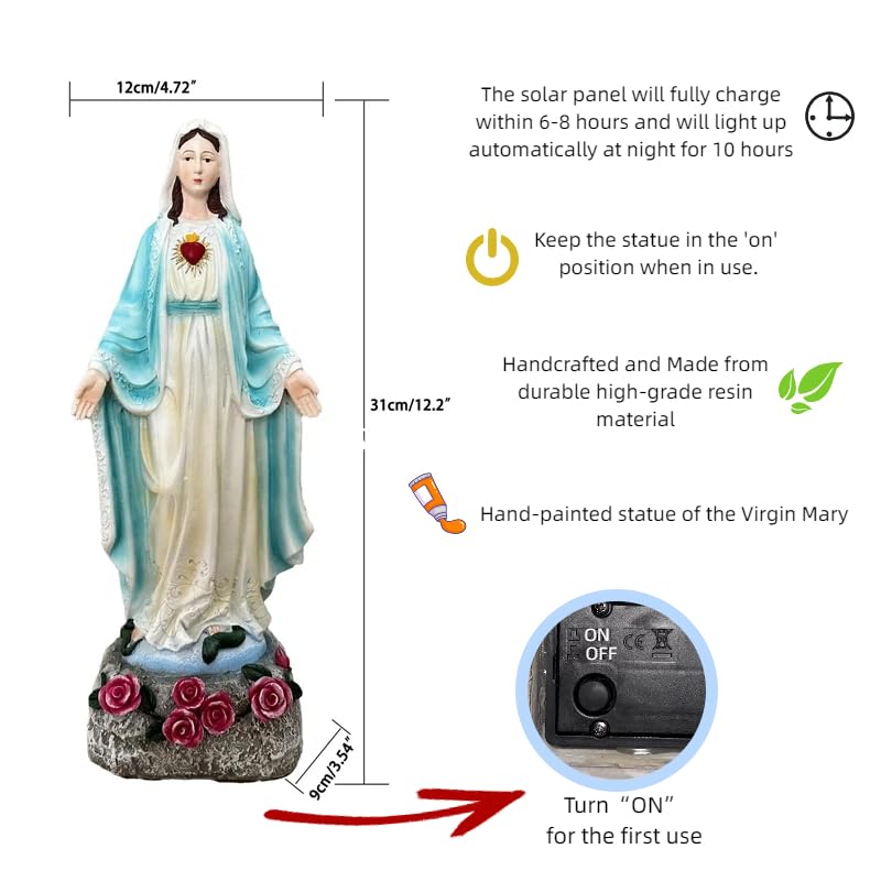 xxoasis Mary heart detail highlights compassionate symbolism for home altars