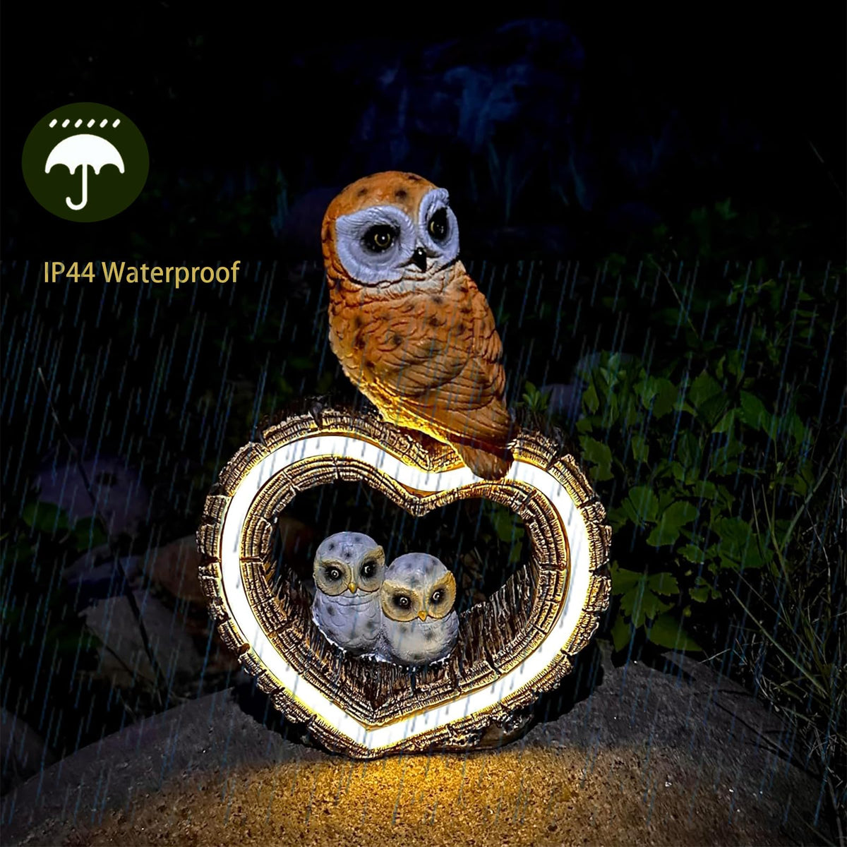 xxoasis heart-lit owl makes a thoughtful gift for mom or grandma