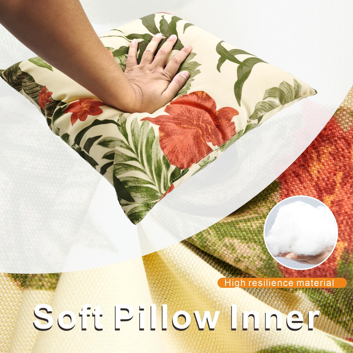 XXPILOS decorative pillow color fade-proof finish keeps vibrant hues