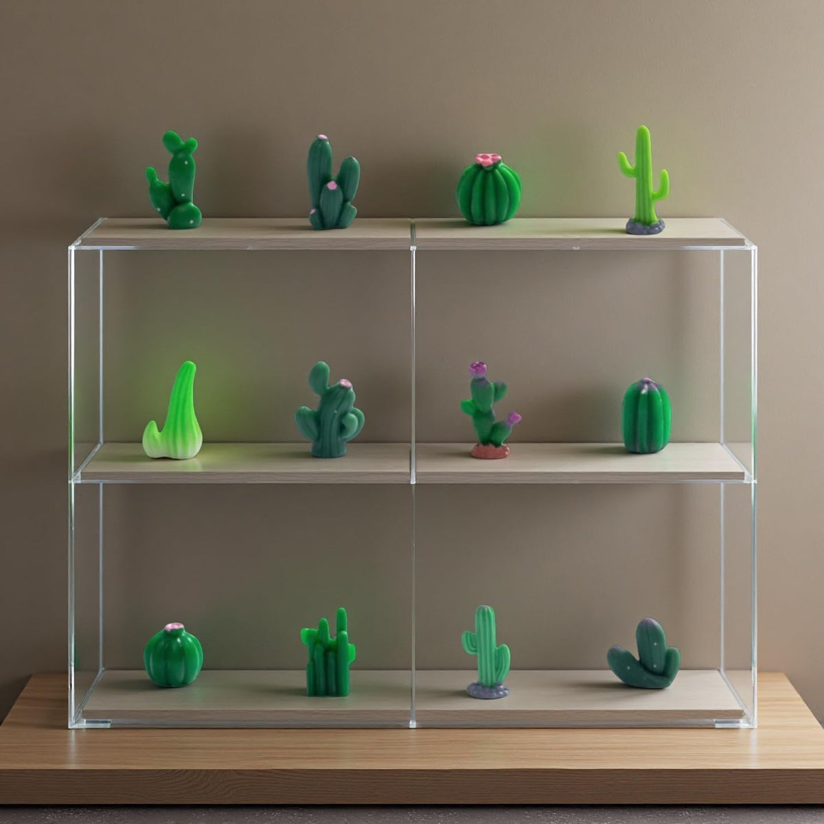 Xxshcdz desktop garden cactus decor set for desks