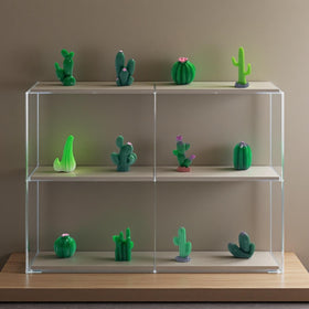 Xxshcdz desktop garden cactus decor set for desks