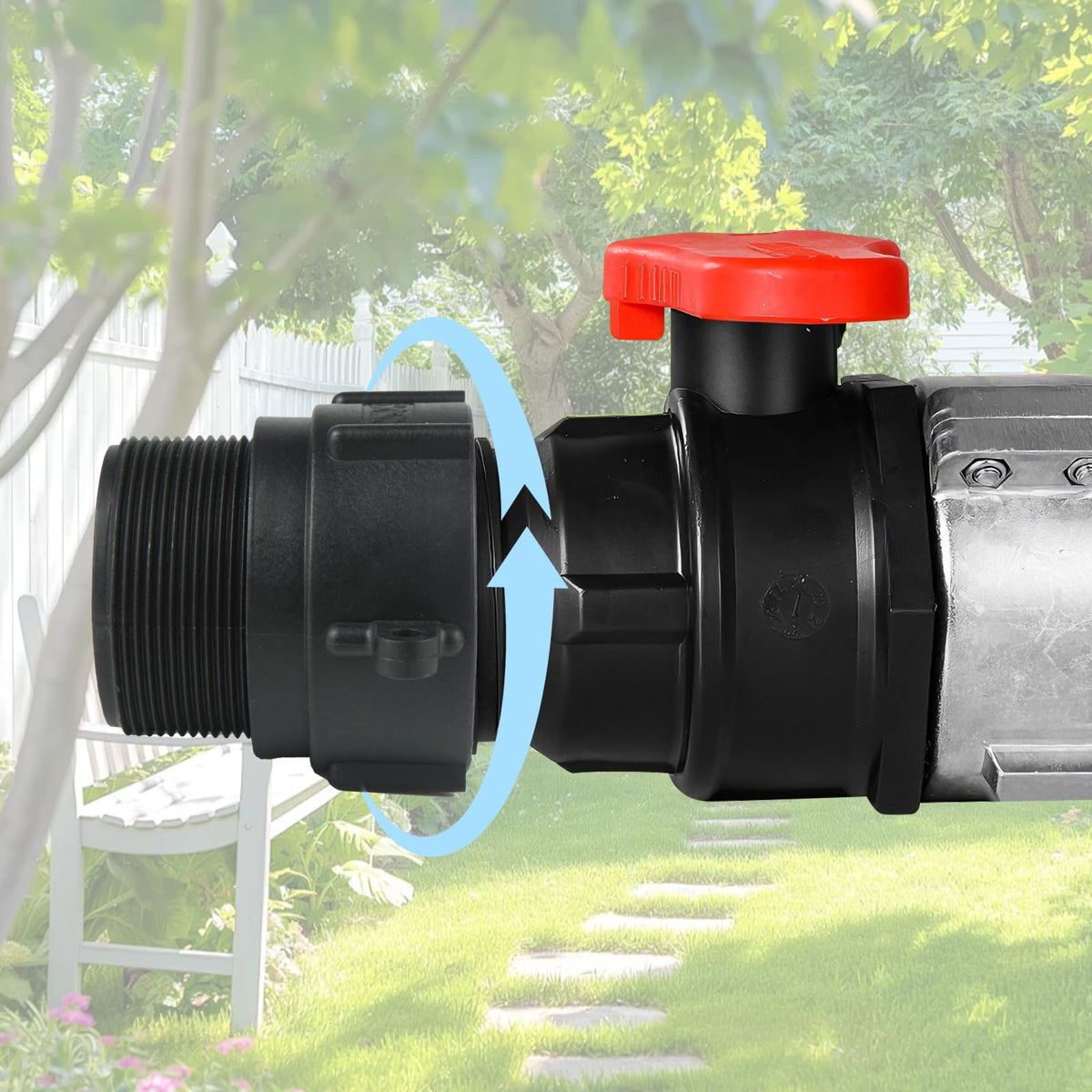 XXTACMM heavy-duty food-grade plastic construction for water transfer.