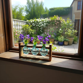 XXXFLOWER blue glass bulbs provide durable, heat-resistant habitat for cuttings