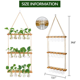 XXXFLOWER five-bulb vase wall planter to create lush micro-gardens at home or office